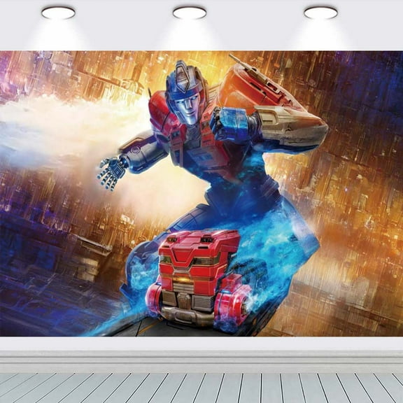 Transformers school Backdrop Taspestry Banner Party Supplies Background Poster Decor Decorations