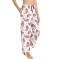 thumbnail image 6 of Salouo Watermelon Print Women's Pajama Pants Casual Loose Sweatpants PJs Flowy Pants Drawstring Palazzo for Women Wide Leg Pants Lounge Pajama -X-Large, 6 of 8