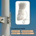 thumbnail image 6 of Mawalde 50 Feet x 1/4inch Flag Pole Halyard Rope with 4 Pieces Flag Pole Hook Clips,Outdoor Flagpole Accessories Compatible, 6 of 7