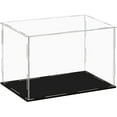 thumbnail image 1 of Clear Acrylic Display Case, Clear Cosmetics Organizer Bins, 20x25x70cm/8x10x28in Card Slot Assembly Dustproof Multipurpose Storage Box for Keepsakes, Jewelry, Trinkets, 1 of 8