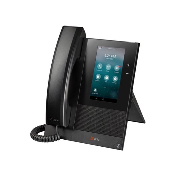 Poly CCX 400 IP Phone Corded Corded Wall Mountable Desktop Black