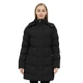 thumbnail image 2 of WenVen Women's Winter Coat Warm Puffer Jacket Hooded Winter Jacket with Hood Black L, 2 of 8
