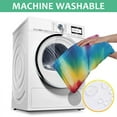 thumbnail image 6 of Rainbow Tie Dye Mandala Pattern Square Tablecloth,Waterproof Square Table Cover,Wipeable Spillproof Washable Table Cover for Home Kitchen Party Decor 42"X42"(107x107cm), 6 of 6