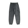thumbnail image 2 of Kureaily Mens Cotton Yoga Pants Elastic Waist Trousers Casual Summer Beach Cargo Pants, 2 of 7