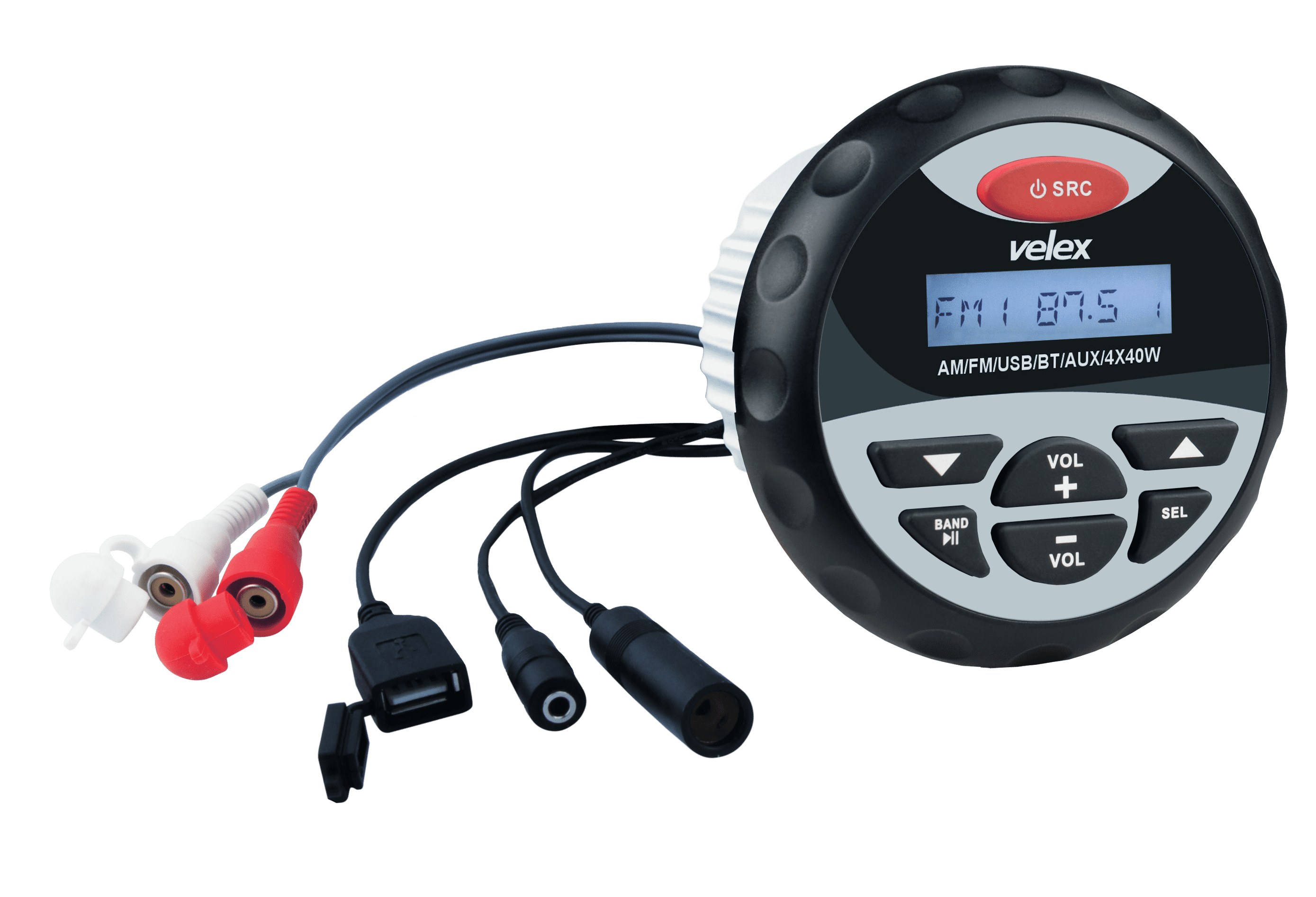 Velex Bluetooth Marine Stereo with MP3, AM FM Radio, USB for Velex Bluetooth Marine Stereo with MP3, AM FM Radio, USB for