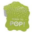 thumbnail image 1 of Inkdotpot Ready To Pop Baby Shower Bottle Tag Real Silver Foil Favor Bracket Shape Hang Tags Pack Of 50, 1 of 7