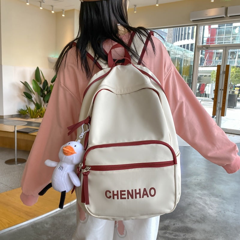 Schoolbag for women Korean version junior high school student vintage style backpack large capacity ins style Japanese and Korean simple versatile