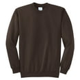 thumbnail image 5 of Port & Co Adult Male Men Plain Long Sleeves Sweatshirt Dark Chocolate 2X-Large, 5 of 6