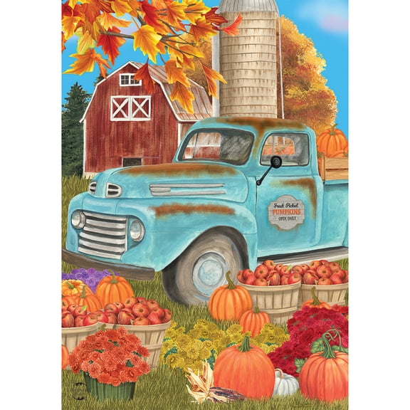 Briarwood Lane Garden Flag 12x18 For Outdoor Fresh Picked Pumpkins Fall For Fall Garden Flag Flags For Outside