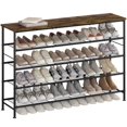 thumbnail image 1 of Organizador para zapatos SUOERNUO, malla metálica de 5 niveles con parte superior de MDF, 1 of 6