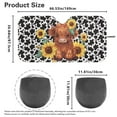 thumbnail image 5 of KUIFORTI Highland Cow Windshield Sun Shade Cute Women Sun Shield Sunflower Auto Front Windshield Sunshade, Keeps Vehicle Cool - 66.53 x 34.44 inches, 5 of 5