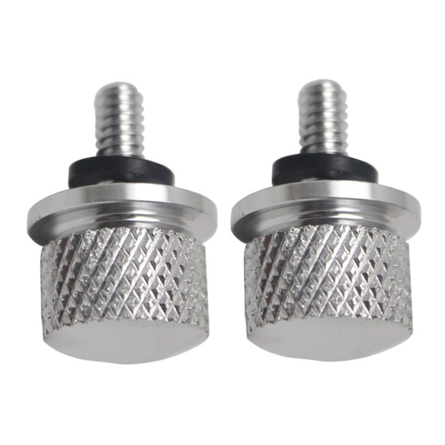 2 uds placa de Metal CNC/carenado/asiento/tornillos de perno de sillín 6mm para Harley (plata) Tmvgtek Accesorios para autos y motos
