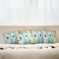 thumbnail image 3 of Ambesonne Abstract Throw Pillow Cover 4 Pack, Different Daisy Flower, 16", Avocado Green Turquoise, 3 of 6