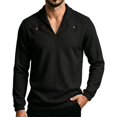 thumbnail image 2 of yillto Mens Sweaters V Neck Knit Long Sleeve Tops Fall Winter Warm Pullover Sweater Clothes Tops, 2 of 8