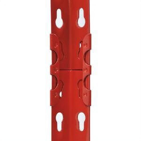 Muscle Rack 60"W x 24"D x 72"H 5-Tier Steel Shelving; 650 lb. Capacity per Shelf; Red