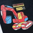 thumbnail image 3 of Baby Toddler Boy Outfits Clothes 2pcs 2T-8T Short Sleeve Excavator Train Print T-Shirt Top and Elastic Waist Pocket Shorts Clothes Kaprioy Baby Boy Outfits, 3 of 7