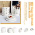 thumbnail image 3 of Hollow House Castle Circular Candlestick Silicone Mold Love Tea Lamp Gypsum Mol_ V6F9, 3 of 8