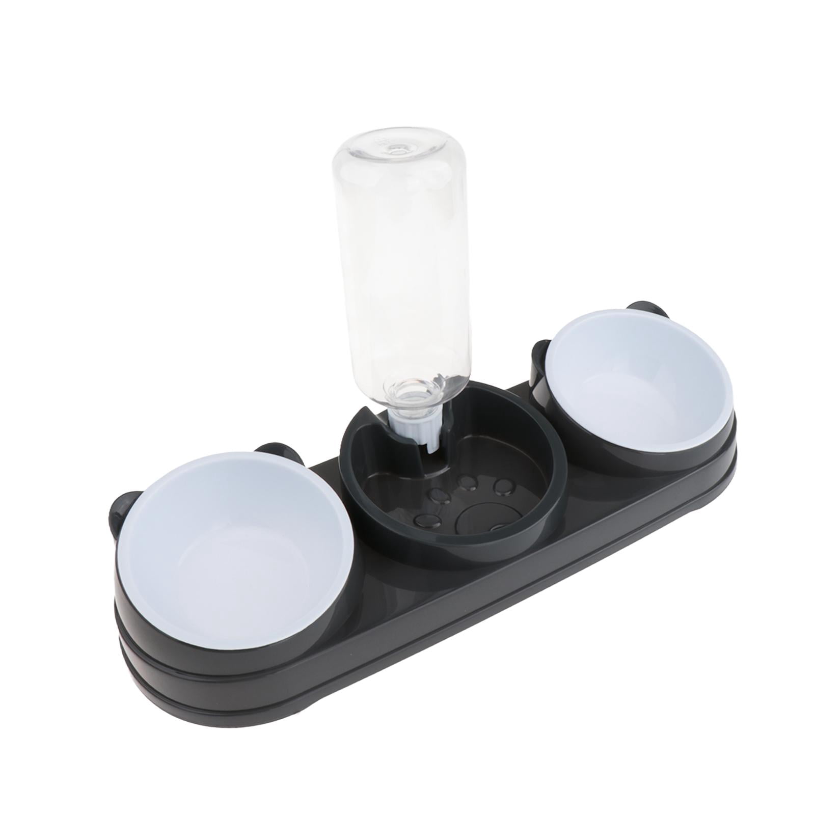 Cat Feeding Bowls Raised Waterer Food Tray Ergonomic Tilt PP Material for Indoor Cats and Puppies