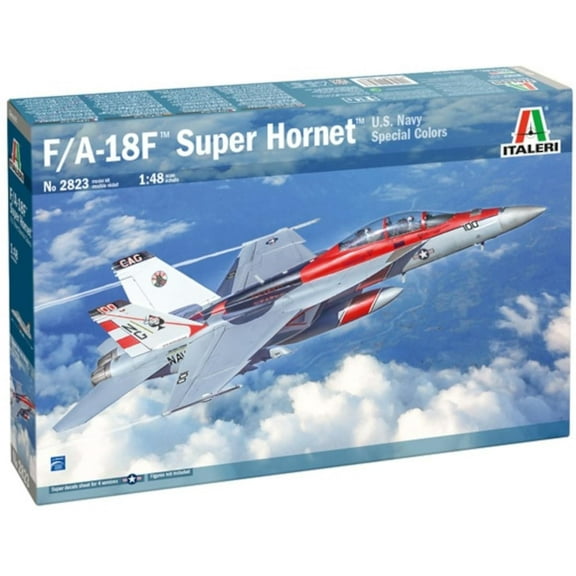 Italeri -2823 F/A-18F Super Hornet US Navy Special Colors, 1:48 Scale, Model Kit, Plastic Model Kit, Model Making, IT2823