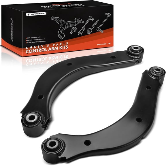 A-Premium 2 x Rear Rearward Upper Control Arms, with Bushing, Compatible with Buick LaCrosse 2013-2016 & Cadillac XTS 2013-2019, FWD