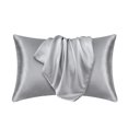 thumbnail image 1 of ¡Oferta Tainini! Funda de almohada de satén Bedsure para cabello y piel - Funda de almohada sedosa de 50 x 76 cm - Juego de 2 con cierre de sobre, similar a las fundas de almohada de seda, regalo, 1 of 8