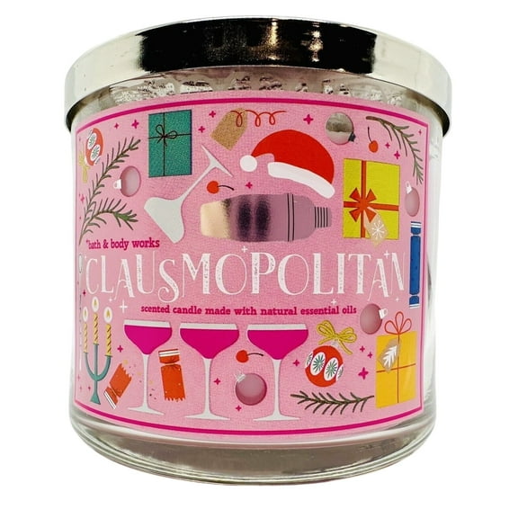 Bath and Body Works - Clausmopolitan 3-Wick Scented Candle with Natural Essential Oils (14.5 Oz / 411 g)