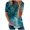 Blue, variant on Fesfesfes V Neck Shirts Women Fashion Women Summer Loose Print Round-Neck T-Shirt Short Sleeve Casual Blouse Short Sleeve Top XL(US:10)