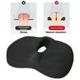 thumbnail image 4 of Buttocks Cushion Hemorrhoid Seat Pad Not Stuffy Tailbone Pressure Relief Memory Foam Support Back Pain Relief Slow Rebound Office Car Wheelchair Long Flights Seating, 4 of 10