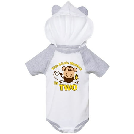 

Inktastic Little Monkey 2nd Birthday Boy Gift Baby Boy Bodysuit