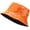 Orange, variant on Kukuzhu Unisex Stylish Waterproof Bucket Hat PU Leather Rain Hats Reversible Packable Multicolor Travel Sun Fishmen Cap