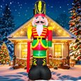 thumbnail image 3 of Árbol de Navidad, arco de Papá Noel, decoración inflable para exteriores, trineo de alce de Navidad, decoración para patio, jardín, fiesta con LED, 3 of 5