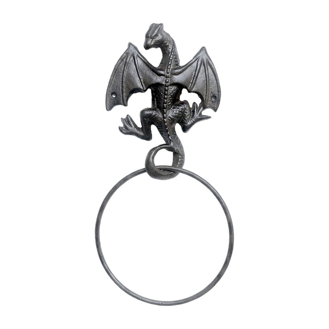Toallero con figura de dragón, organizador decorativo para toallas de cocina. Estilo B