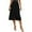 A-Black144, variant on XIAONU Womens Office Midi Skirt Button-Front High Waist Skirts Stretch Comfort Elegant Work Wear Skirt