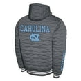 thumbnail image 3 of Men's  Gray North Carolina Tar Heels Quilted Full-Zip Hooded Jacket, 3 of 3