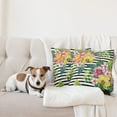 thumbnail image 4 of Ambesonne Floral Throw Pillow Cover 2 Pack, Various Flowers Bouquet, 20", Multicolor, 4 of 7