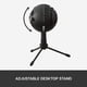 thumbnail image 2 of Micrófono USB Blue Snowball ICE para grabación y transmisión en PC y Mac, cápsula de condensador cardioide, soporte ajustable, Plug and Play - Negro, 2 of 8