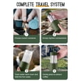 thumbnail image 6 of M Buder Portable Travel Coffee Maker Set 2 in 1 Compatible NES Capsule & Ground Coffee Manual Hand Coffee Press with 120ml Stainless Cup 80ml Water Tank 60ml Milk Frothing Pitcher Case White, 6 of 8