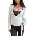 thumbnail image 1 of Camiseta de manga larga Amiblvowa Yoga Pilates de manga larga para mujer, 1 of 5