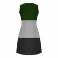 thumbnail image 5 of Fnooota Women Nightgowns with Pockets, Color Block Pleated Loose Sleeveless Summer Sleepshirts Green Size L, 5 of 7