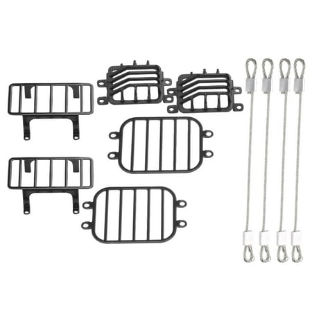 

1/10 RC Car Light Cover Protective Shell Steel Wire Rope For -4 RC Lampshade Protective Shell RC Car Steel Rope Set For Outdoor