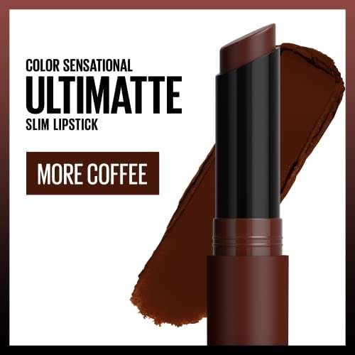 Labial Maybelline Slim Ultimatte Neo-Neutrals, More Coffee, 0.170ml. Pigmentos de Alto Impacto