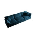 thumbnail image 7 of 111” 3-Seater Sofa Couch, Modern Oversize Wide Arm 3-Seater Sofa with 4 Pillow, Comfy Deep Seat Sleeper Sofa in Soft Chenille Fabric for Living Room, Bedroom, Apartment, 7 of 7