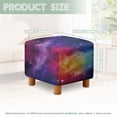 thumbnail image 5 of TSOVTHRID Colorful Galaxy Print Ottoman Slipcovers Stretch Footrest Stool Covers Printed Ottoman Cover for Foot Stool Furniture Protector with Elastic Bottom Washable, 5 of 7