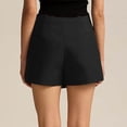 thumbnail image 4 of EYNMVR Women's Casual Mid Waist Skorts Wrap Front Business Casual Outfit Skirt Shorts, 4 of 6