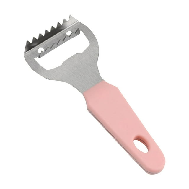 ¡Campaña con descuento!Cuchillo para escamas de pescado, cepillo para escamas de pescado, removedor de escamas con dientes de acero inoxidable para quitar fácilmente escamas de pescado, raspador de l