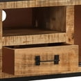 thumbnail image 6 of vidaXL TV Stand 43.3"x12.2"x18.1" Rough Mango Wood, 6 of 10