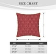 thumbnail image 4 of ZNDUO Throw Pillow, 18"x18" Bed Pillow and Couch Pillows - Indoor Decorative Pillows，Red Vintage Damask Design Throw Pillow, 4 of 8