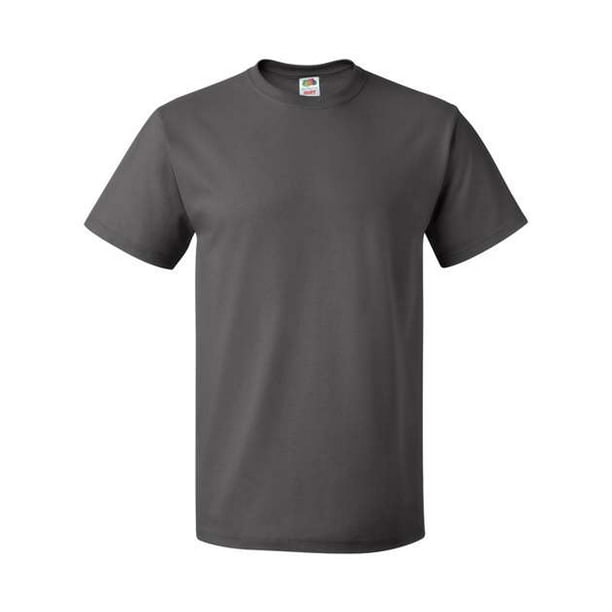 Fruit of the Loom Camiseta premium para hombre color gris carbon XXL Fruit of the Loom 3930R Walmart en linea