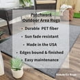 thumbnail image 6 of Koeckritz Rugs 7'x8' Sky Gray Patchwork Indoor/Outdoor Rug Soft, Durable & Easy to Clean, 6 of 6