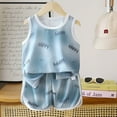 thumbnail image 2 of Toddler Baby Girl 2PCS Short Sleeve Tops Elastic Waist Shorts Outfits Set Girls Summer Set 1-13 Years,12-18 Months, 2 of 3